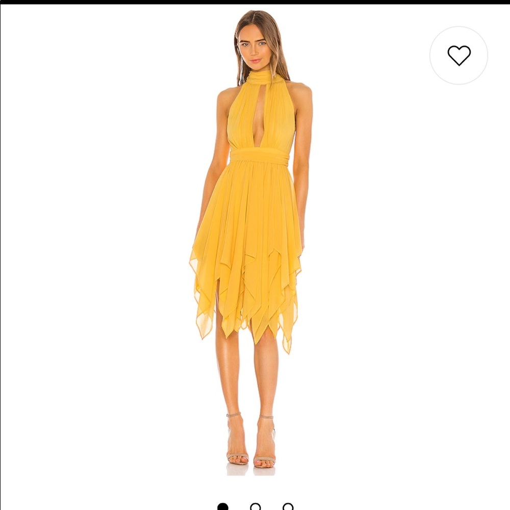 Revolve x Michael Costello Andrea Dress in Yellow
